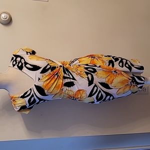 Cache Yellow Floral Dress